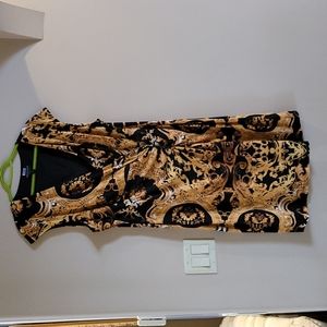 Baroque print ladies dress